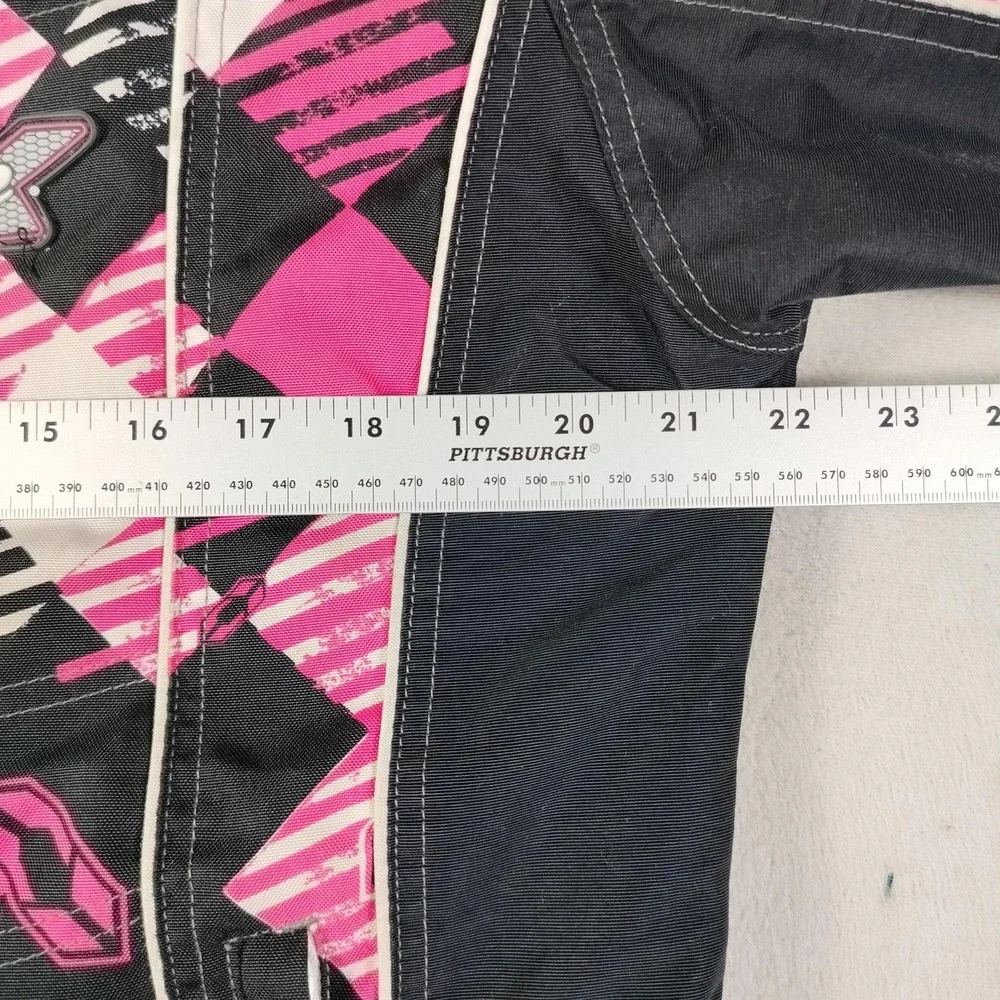 Castle X Jacket Girls XL Pink Black Geometric Insulated Ski Snow Winter Racewear
